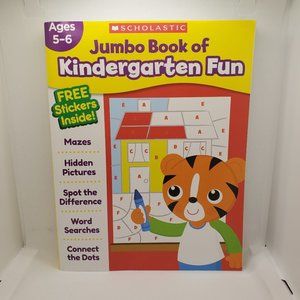 Jumbo Book of Kindergarten Fun Workbook, Brand New